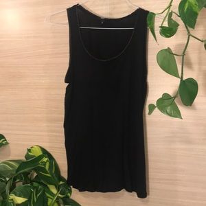 MASSIMO : Black tank with chains